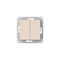 ATLASDESIGN 2-клавишный ВЫКЛЮЧАТЕЛЬ, сх.5, 10АХ, быстрозажимные клеммы, БЕЖЕВЫЙ Systeme Electric ATN000251S