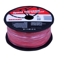 Провод ПГВА 1х0.50 мм2, красный, бухта 100 м, REXANT 01-6514