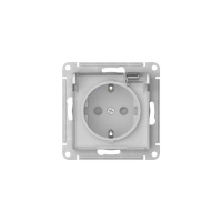 ATLASDESIGN AQUA РОЗЕТКА с заземлением со шторками с прозрачной крышкой ,16А, IP44, быстрозажимные клеммы,БЕЛЫЙ Systeme Electric ATN440146S