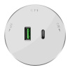 MultiTrack Розетка 2хUSB (тип А+С) 18Вт, 5В/3А Белый Systeme Electric MTK13003W