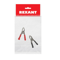 Зажим крокодил, длина 75 мм, ток 30A, 2 шт., пакет БОПП, REXANT 16-0015-9