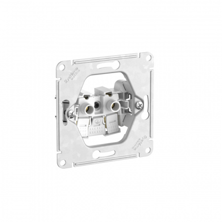 ATLASDESIGN РОЗЕТКА без заземления со шторками, 16А, быстрозажимные клеммы, АЛЮМИНИЙ Systeme Electric ATN000349S