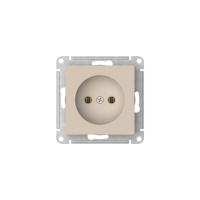 ATLASDESIGN РОЗЕТКА без заземления без шторок, 16А, быстрозажимные клеммы, ПЕСОЧНЫЙ Systeme Electric ATN001241S