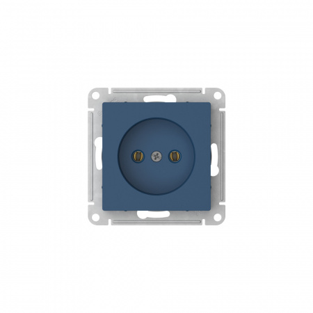 ATN001141S ATLASDESIGN РОЗЕТКА без заземления без шторок, 16А, быстрозажимные клеммы, АКВАМАРИН Systeme Electric 