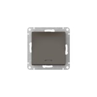 ATLASDESIGN 1-клавишный ПЕРЕКЛЮЧАТЕЛЬ с подсветкой, сх.6а, 10АХ, быстрозажимные клеммы, МОККО Systeme Electric ATN000663S