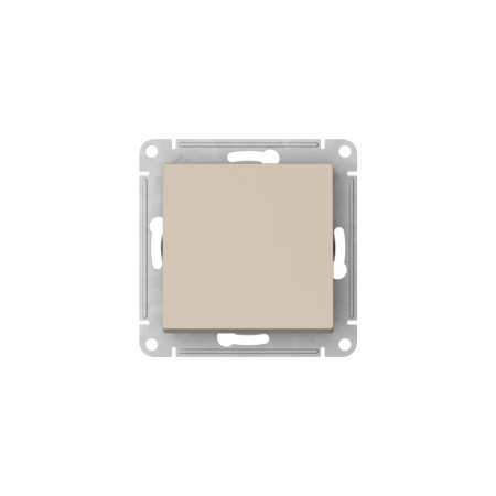 ATLASDESIGN 1-клавишный ВЫКЛЮЧАТЕЛЬ, сх.1, 10АХ, быстрозажимные клеммы, ПЕСОЧНЫЙ Systeme Electric ATN001211S