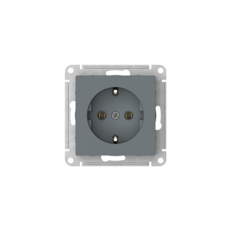 ATLASDESIGN РОЗЕТКА с заземлением, 16А, быстрозажимные клеммы, ГРИФЕЛЬ Systeme Electric ATN000743S