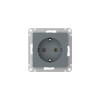 ATLASDESIGN РОЗЕТКА с заземлением, 16А, быстрозажимные клеммы, ГРИФЕЛЬ Systeme Electric ATN000743S