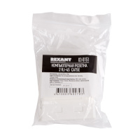 Розетка компьютерная 2-порт RJ 45 (8P8C)cat 5e внешняя, REXANT 03-0151