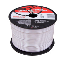 Провод ПГВА 1х1.00 мм2, белый, бухта 100 м, REXANT 01-6521