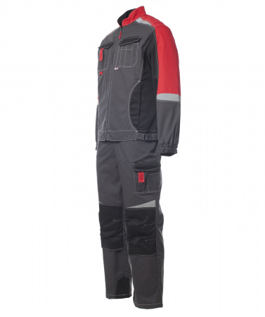 Костюм мужской ФОРМУЛА, куртка/полукомбинезон, цвет темно-серый/красный/чёрный, р. 52-54/182-188 Эталон-Спецодежда 100586 00000114365