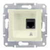 Sedna Розетка компьютерная RJ45 категория 5е в рамку бежевая Schneider Electric SDN4300147