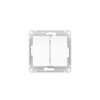 GLOSSA 2-клавишный ПЕРЕКЛЮЧАТЕЛЬ, сх.6/2, 10АХ, быстрозажимные клеммы, БЕЛЫЙ Systeme Electric GSL000165S