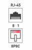 Проходник компьютерный RJ-45(8P-8C) cat 5e (гнездо-гнездо), REXANT 03-0101