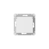 ATLASDESIGN РОЗЕТКА с заземлемлением со шторкой с крышкой, 16А ,IP20, быстрозажимные клеммы, БЕЛЫЙ Systeme Electric ATN000146S