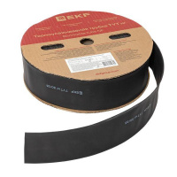 Трубка термоусаживаемая ТУТ нг 50/25 черная рулон PROxima EKF tut-50-b