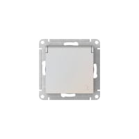 ATLASDESIGN РОЗЕТКА с заземл. со шторк. с крышкой, 16А, IP20,мех., быстрозажимные клеммы, ЖЕМЧУГ Systeme Electric ATN000446S