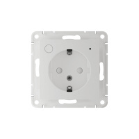 ATLASDESIGN SMART РОЗЕТКА с заземл., со шт., Zigbee, L+N, 16А, мех., БЕЛЫЙ Systeme Electric ATN000145Z