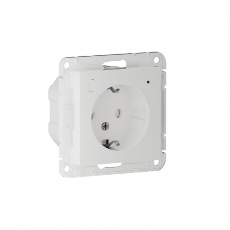 ATN000145Z ATLASDESIGN SMART РОЗЕТКА с заземл., со шт., Zigbee, L+N, 16А, мех., БЕЛЫЙ Systeme Electric 