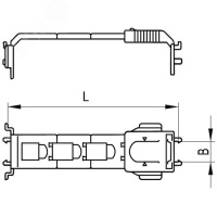 Держатель кабеля TR1-N 40-80 DKC 1022 01022