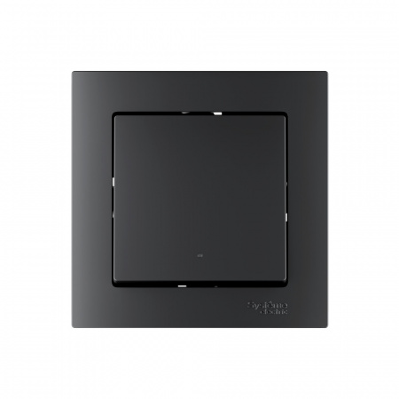 ATN001013Z ATLASDESIGN SMART 1-кл. ВЫКЛЮЧАТЕЛЬ с подсв., Zigbee, сх.1, L+N, 10А, мех., КАРБОН Systeme Electric 