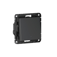 ATLASDESIGN SMART 1-кл. ВЫКЛЮЧАТЕЛЬ с подсв., Zigbee, сх.1, L+N, 10А, мех., КАРБОН Systeme Electric ATN001013Z