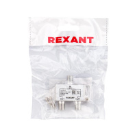 Делитель ТВ х 2 под F разъём 5-1000 МГц, REXANT 05-6001