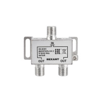 Делитель ТВ х 2 под F разъём 5-1000 МГц, REXANT 05-6001