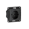 ATLASDESIGN SMART РОЗЕТКА с заземл., со шт., Zigbee, L+N, 16А, мех., КАРБОН Systeme Electric ATN001045Z