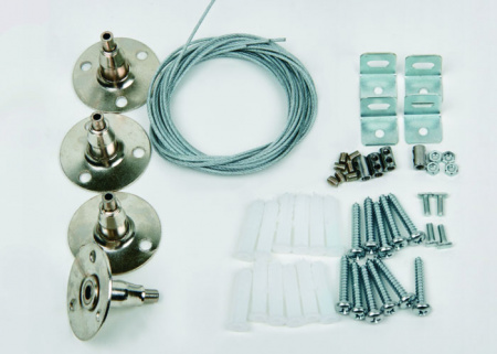 Крепление для светодиодных панелей Uniel UFL-H01 SILVER 100 POLYBAG 09463