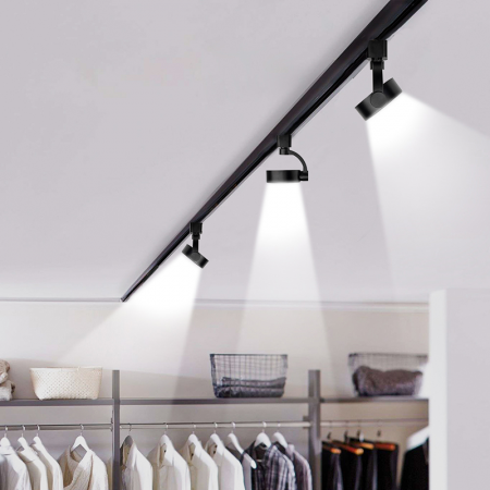 Светильник светодиодный трековый на шинопровод ДПО GX53 PTR 32 GX53 BL 230V IP20 без лампы черный корпус JazzWay 5052192