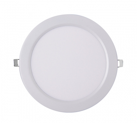 Светильник светодиодный ДВО-24w 4000K 1600 Лм IP40 WH d300мм встраиваемый круг JazzWay 5009769A