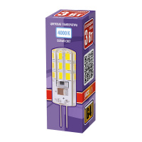 Лампа светодиодная LED 3Вт G4 200Лм белый 220V/50Hz JazzWay 1032072