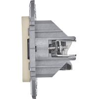 Розетка компьютерная двойная RJ45 категория 5Е UTP слоновая кость INSPIRIA IEK 673836