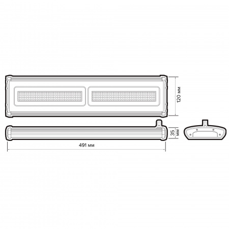 5024052 Светильник светодиодный ДСП-100 5000К 9000Лм IP65 120 град. JazzWay 
