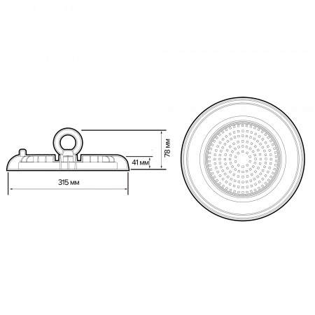 5045637 Светильник светодиодный промышленный ДСП-200Вт 5000К 20000Лм 110 град. IP65 JazzWay 