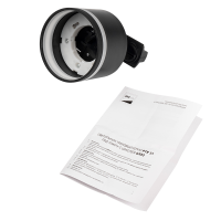 Светильник светодиодный трековый на шинопровод ДПО GX53 PTR 31 GX53 BL 230V IP2 без лампы черный корпус JazzWay 5052239