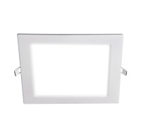 Светильник светодиодный ДВО-18w 6500K  1200 Лм IP40 WH 220мм встраиваемый квадрат JazzWay 5009752A