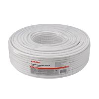 Кабель коаксиальный RG-6U 75 Ом CCS/Al/Al 64% INDOOR белый 100 м REXANT 01-2201