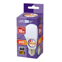 Лампа светодиодная диммируемая LED 10Вт E27 белый матовая груша JazzWay 2859228