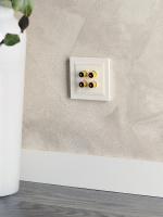 BRITE Аудиорозетка 4 поста РА10-БрЖ жемчуг IEK BR-S40-K36