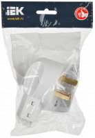 Вилка разборная для плиты с з/к 32А белая Впл10-К IEK EVP10-032-K01