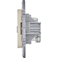 Розетка TV проходная слоновая кость INSPIRIA IEK 673861