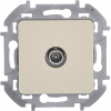 673861 Розетка TV проходная слоновая кость INSPIRIA IEK 