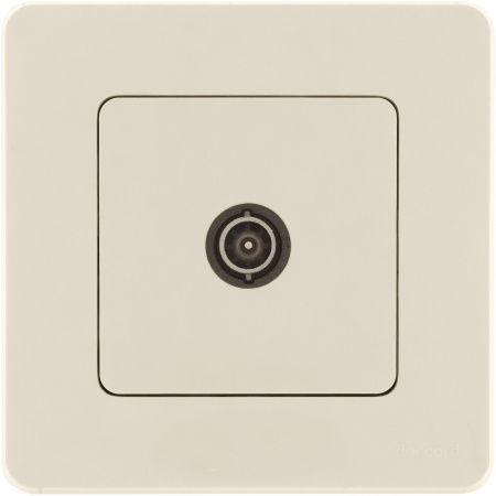 673861 Розетка TV проходная слоновая кость INSPIRIA IEK 