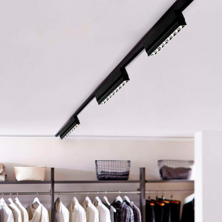 5031609 Светильник светодиодный трековый на шинопровод ДПО-30Вт 4000К 2250Лм 60° BL (чёрный) 400мм IP40 Jazzway JazzWay 