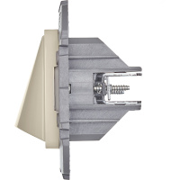 Вывод кабеля с зажимом для кабеля слоновая кость INSPIRIA IEK 673891