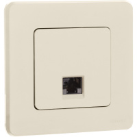 Розетка компьютерная RJ45 категория 6 UTP слоновая кость INSPIRIA IEK 673831