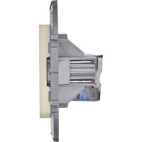 Розетка компьютерная RJ45 категория 6 UTP слоновая кость INSPIRIA IEK 673831