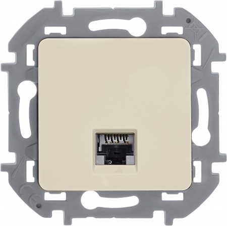 Розетка компьютерная RJ45 категория 6 UTP слоновая кость INSPIRIA IEK 673831